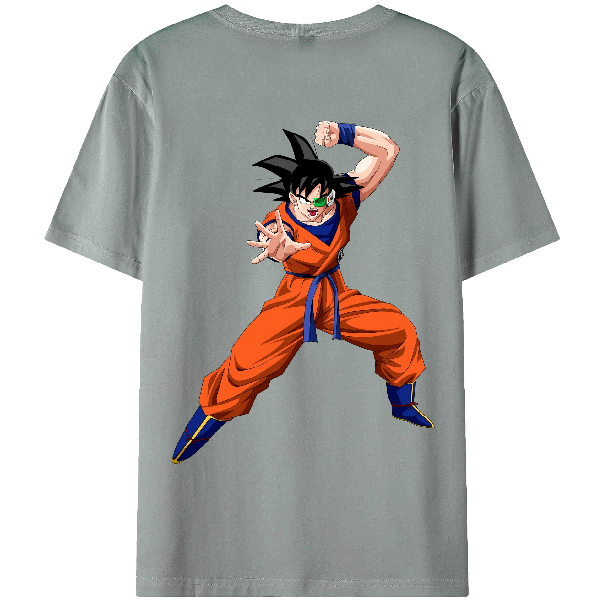 （画像用） ドラゴンボール 孫悟空（そん ごくう）Son Goku カカロット DRAGON BALL Kakarotto 綿100％ メンズ半袖Tシャツ（バックプリント） 通気性